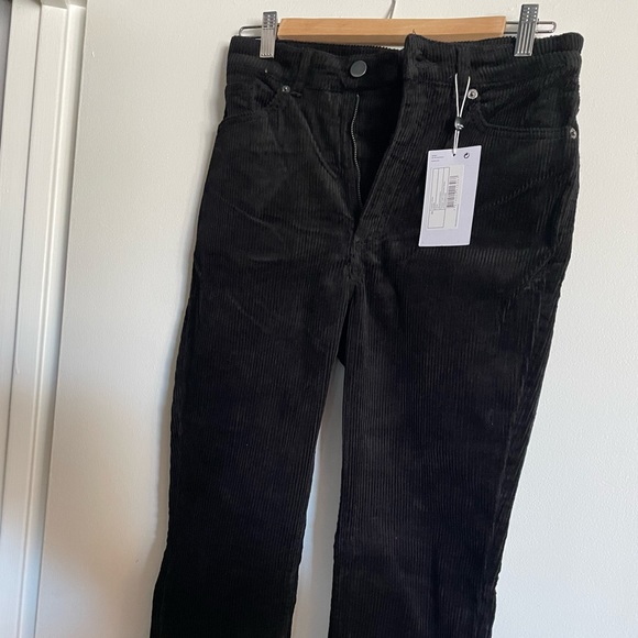High Waist Corduroy Pants BLACK (size 36) Monki Cotton Skinny (ASOS) - Picture 5 of 7